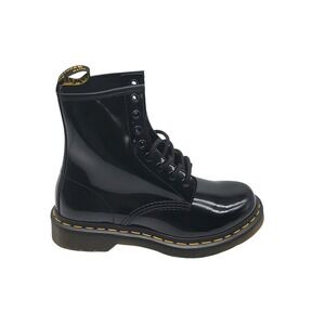 Dr Martens 1460 Patent Leather Black Combat Boots‎ Women US Size 5 UK 3 EU 36